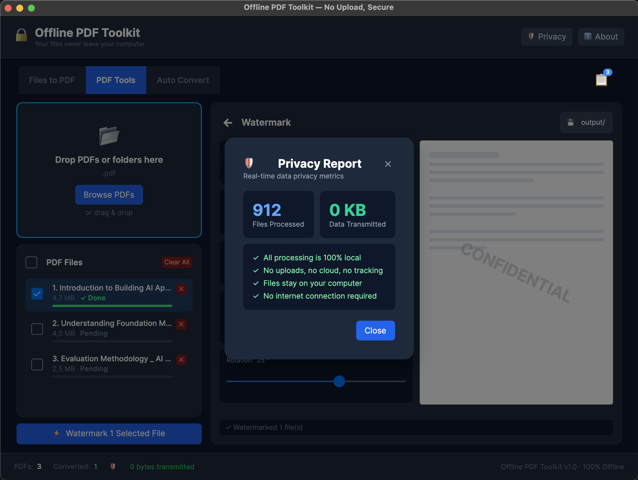Privacy Report